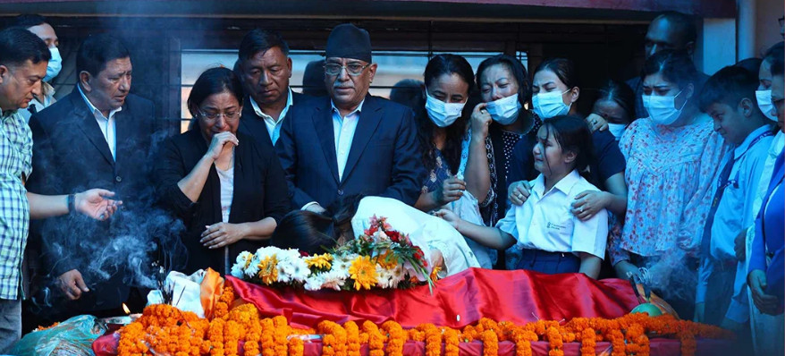 श्रद्धाञ्जलीका लागि सीताको पार्थिव शरीर पेरिसडाँडामा