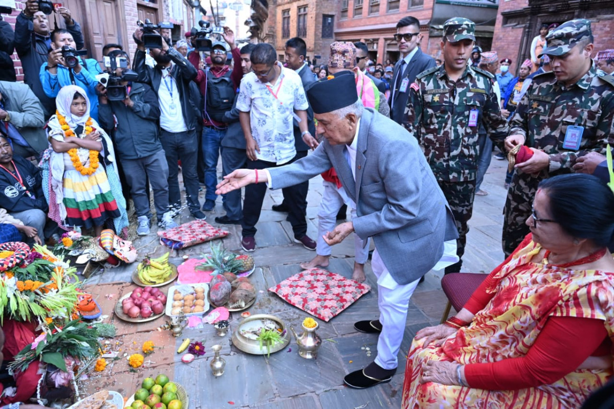 राष्ट्रपतिद्वारा नवदुर्गाको विशेष पूजा