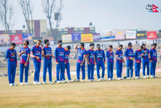 टी–२० सिरिजको पहिलो खेलमा नामिबियाविरुद्ध खेल्दै नेपाल