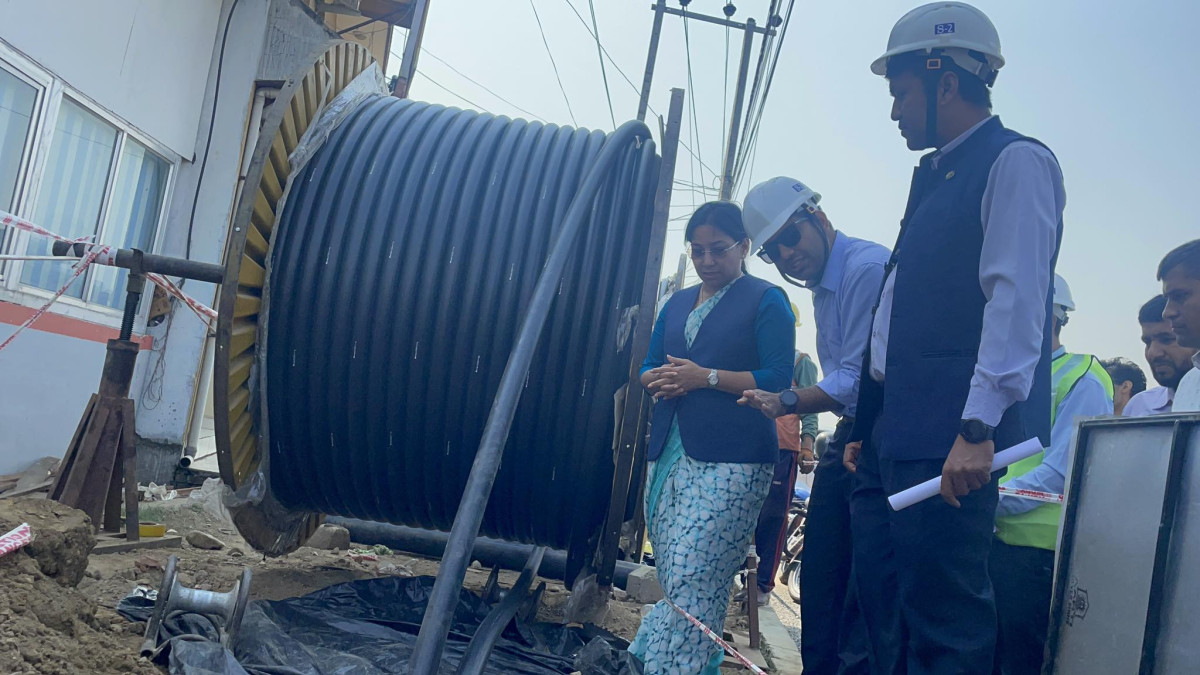 भरतपुर महानगरमा भूमिगत विद्युतीकरणको काम ५० प्रतिशत सम्पन्न