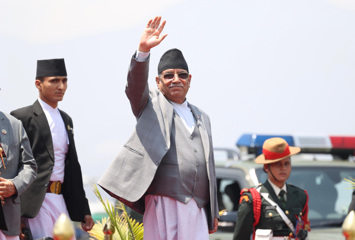प्रधानमन्त्री दाहाल नयाँदिल्लीमा