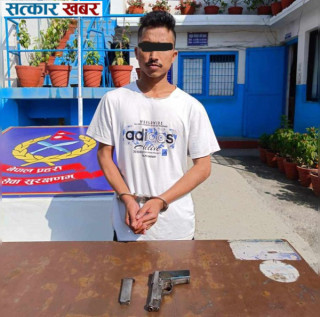 काठमाडौँबाट सेनाका जवान अवैध पेस्तोलसहित पक्राउ