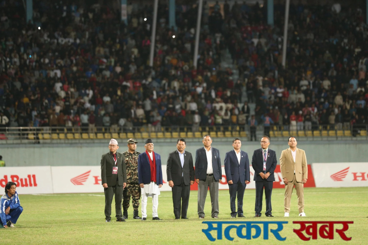 प्रधानमन्त्री ओली दशरथ रंगशालामा उपस्थित