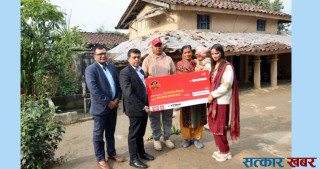 प्रमिला रोकायालाई आइएमईद्वारा १ करोडको चेक हस्तान्तरण