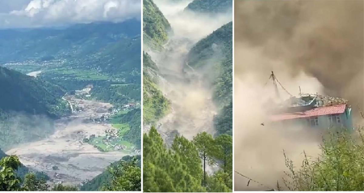 रसुवा बाढी : सुरक्षाकर्मी र पर्यटकसहित ८२६ जना सम्पर्कविहीन